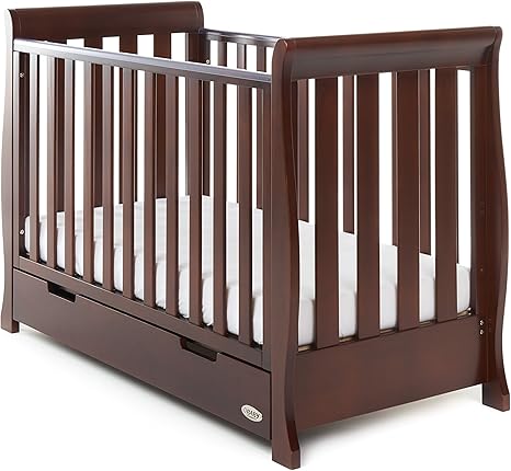 stamford mini sleigh cot bed