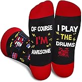 AGRIMONY Funny Music Socks for Men Women -Crazy Cool Music Sock Gifts -Musician Birthday Christmas Fun Gift Stocking Stuffers