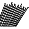 Bolt Dropper 11" Black Cable Ties, 1000 Pack, 50 lbs Tensile Strength - Heavy Duty Zip Ties, Self-Locking Premium Nylon Tie Wraps for Indoor and Outdoor Cable Management (Black)