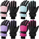 Wenouy Kids Winter Gloves Waterproof Snow Ski Gloves for Boys Girls Warm Adjustable Accessories for Cold Weather
