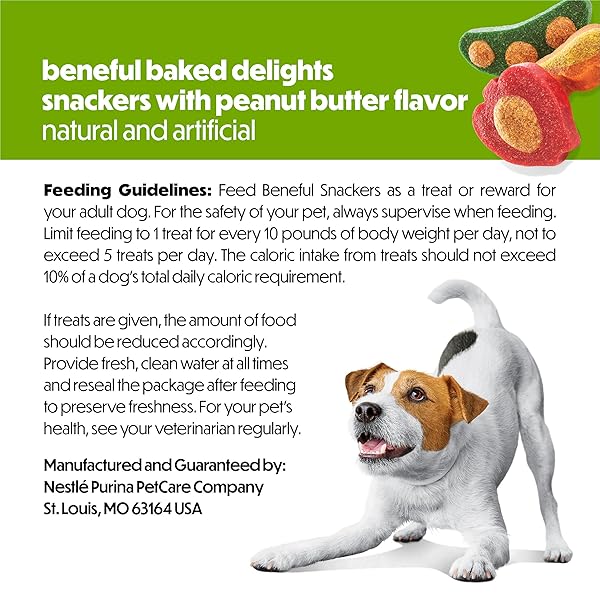 PURINA BENEFUL BAKED DELIGHTS SNACKERS DOG TREATS, 36 OZ