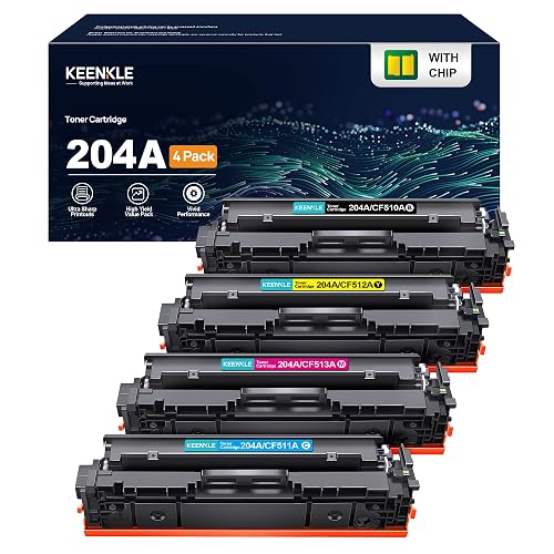 thumbnail image 2 of True Color Toner 204A Toner Cartridge 4 Pack - Premium Compatible Replacement For HP 204A CF510A CF511A CF512A CF513A Works With HP Color LaserJet Pro MFP M181FW M180NW M154NW 2 of 9