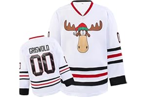 CVEMJKOTY : CVElMJKOTY #00 Griswold Movie Hockey jersevs Christmas Vacation Mens Jersey Stitched Letters and Numbers