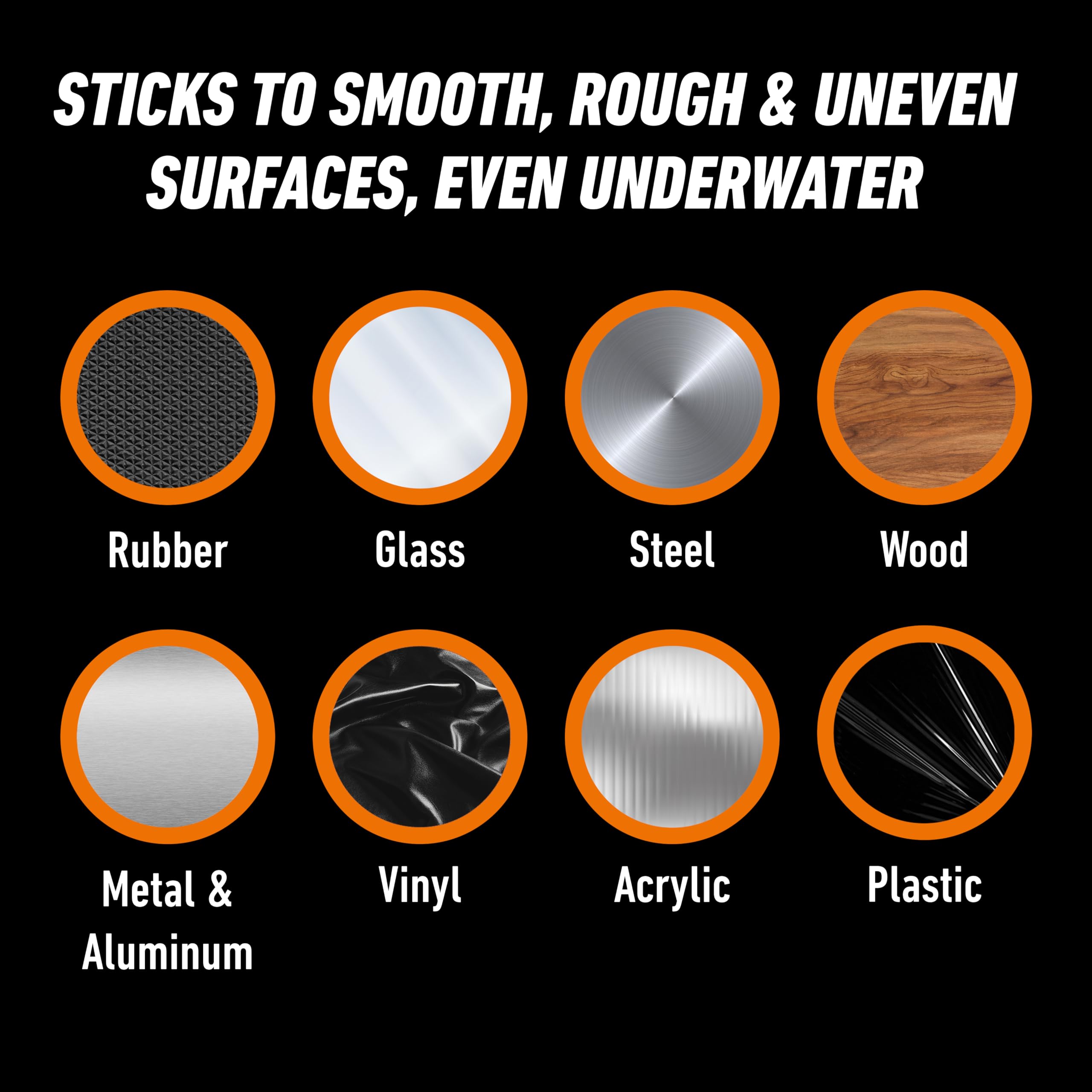 Gorilla Waterproof Patch & Seal Tape, Black Tape, 4