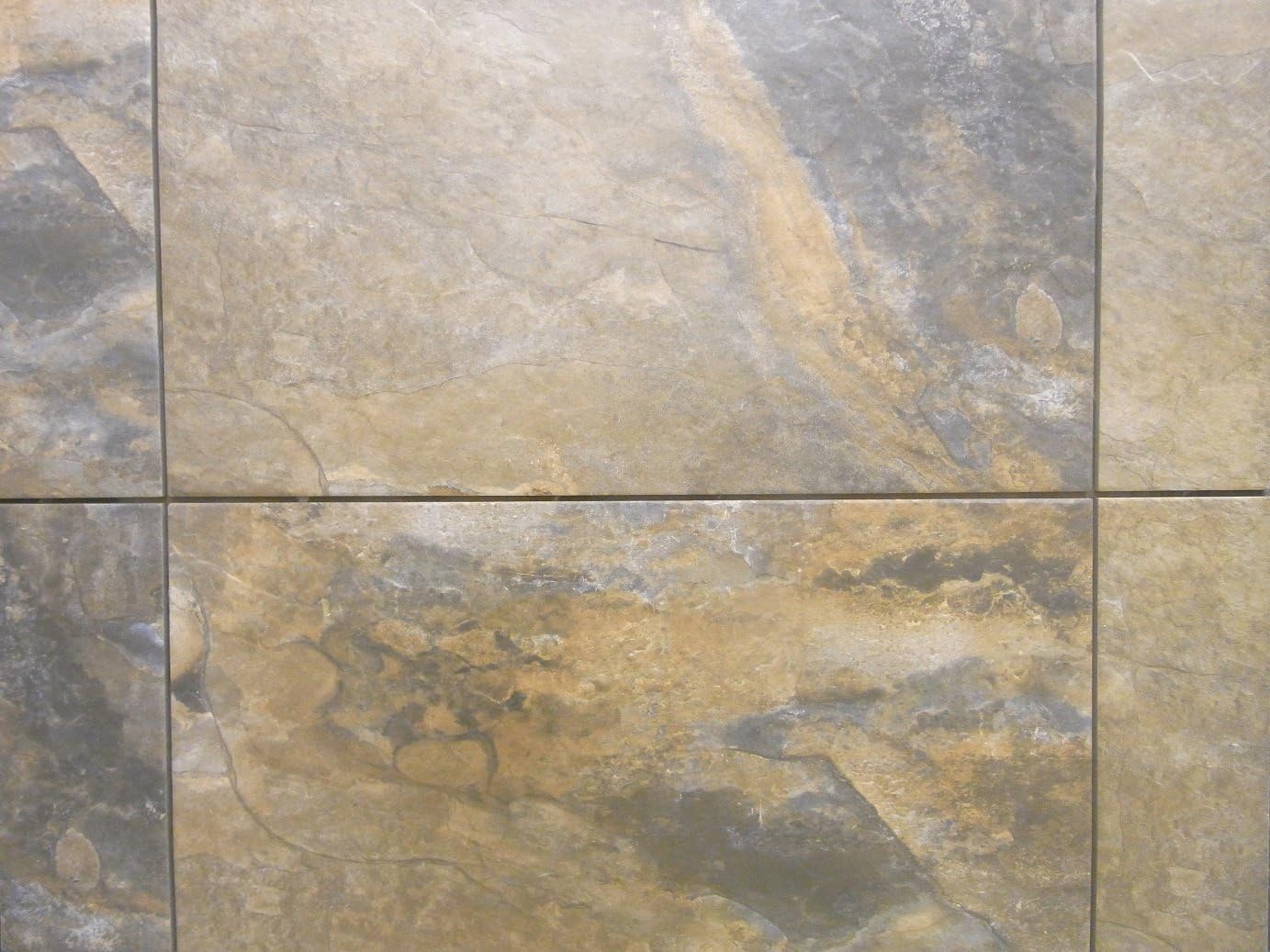 1m2 New York Slate Effect Porcelain Floor Tile 60 X 40 Amazon Co