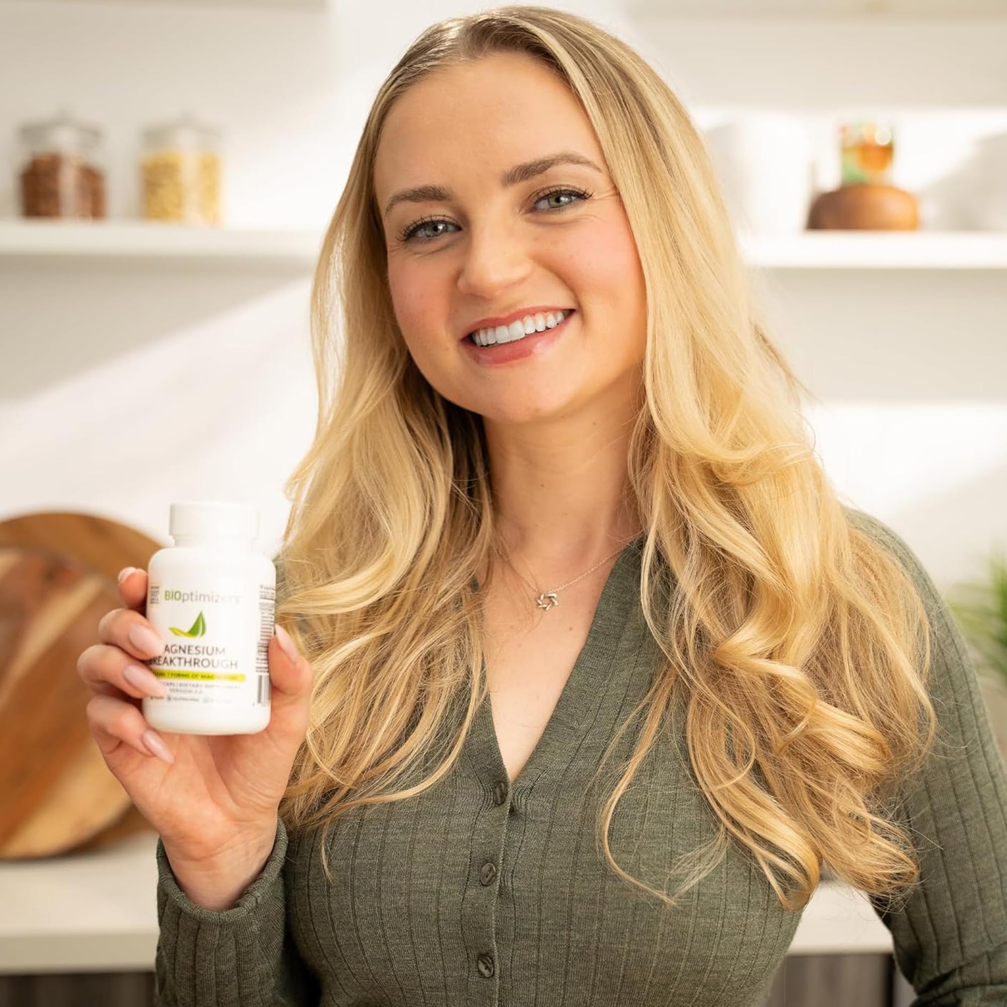 BIOptimizers Magnesium Breakthrough Supplement with 500mg - 7 Forms of Magnesium: Glycinate, Malate, Citrate, and More - Natural Support for Sleep and Cognitive Function -60 Capsules- Calming Vitamins