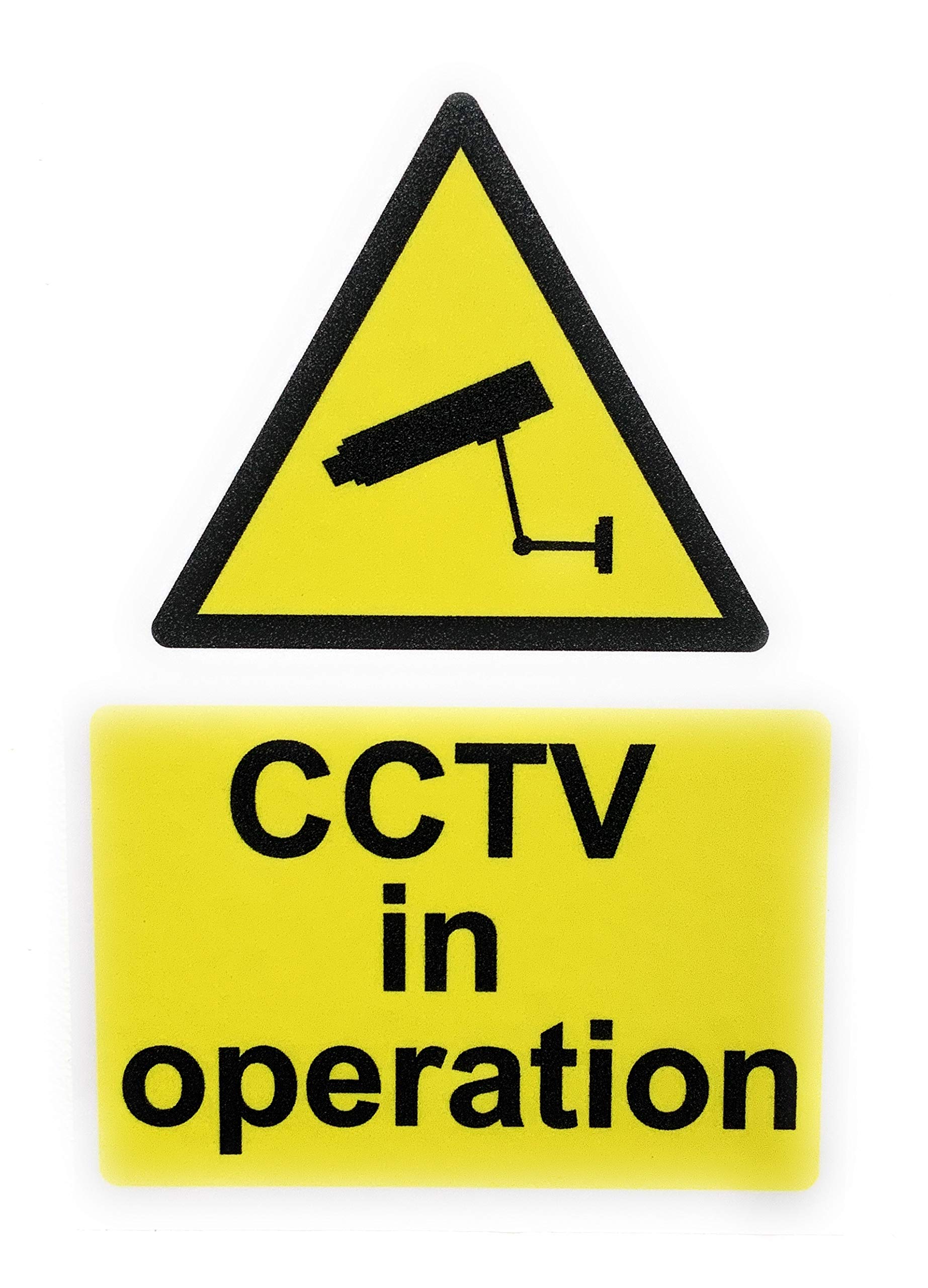 Safety Security Notice, CCTV in Operation Sign – A4 Size - Self Adhesive Vinyl Heavy Duty Hard Wearing Material – Highly Visible Large CCTV Sign