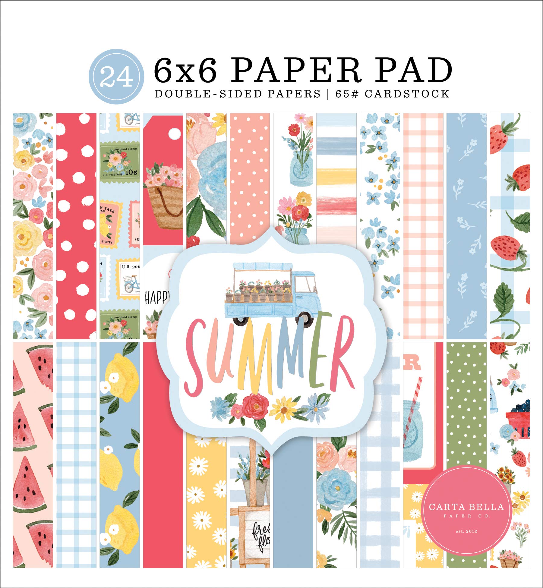Carta Bella Summer 6x6 Inch Paper Pad