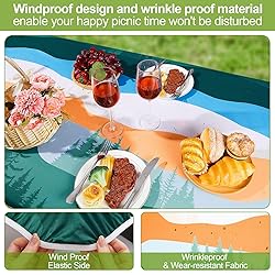 Picnic Table Cover with Bench Covers Camping