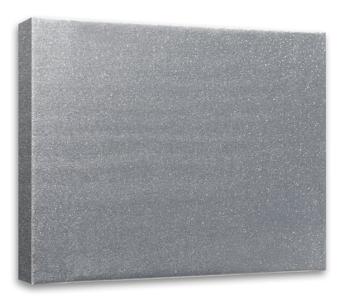 Art & Art 7833.0 Frame with Canvas for Painters, Fir Wood, silver, 60 x 40 x 3.5 cm