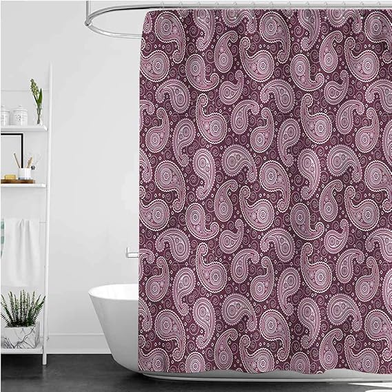 Interestlee Paisley Print Shower Curtain Middle Design