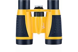 Vanstarry Compact Binoculars for Kids Bird Watching Hiking Camping Fishing Accessories Gear Essentials Best Toy Gifts for Boys Girls Children Toddler Waterproof 5X30 Optical Lens Including Compass