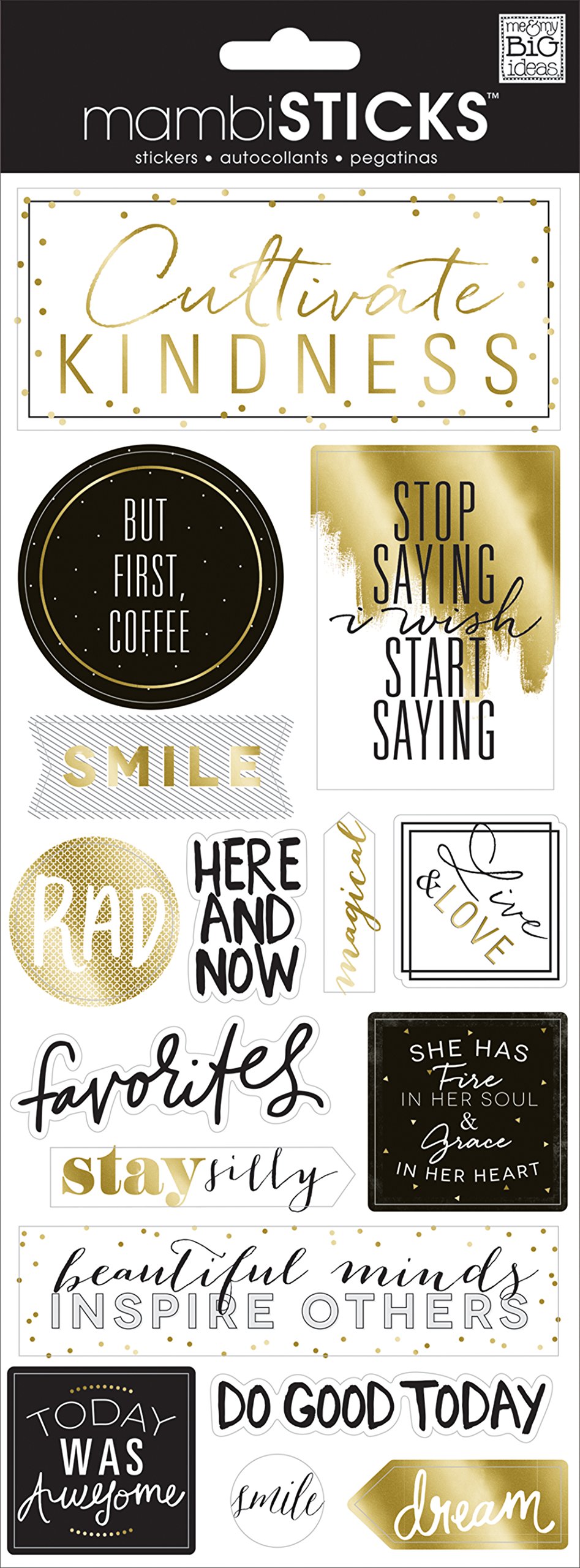 Me & My Big Ideas Specialty Stickers But First Coffee