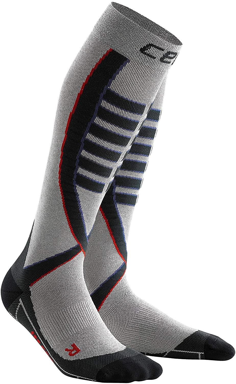 CEP Obstacle Run Compression Socks Silver Mens