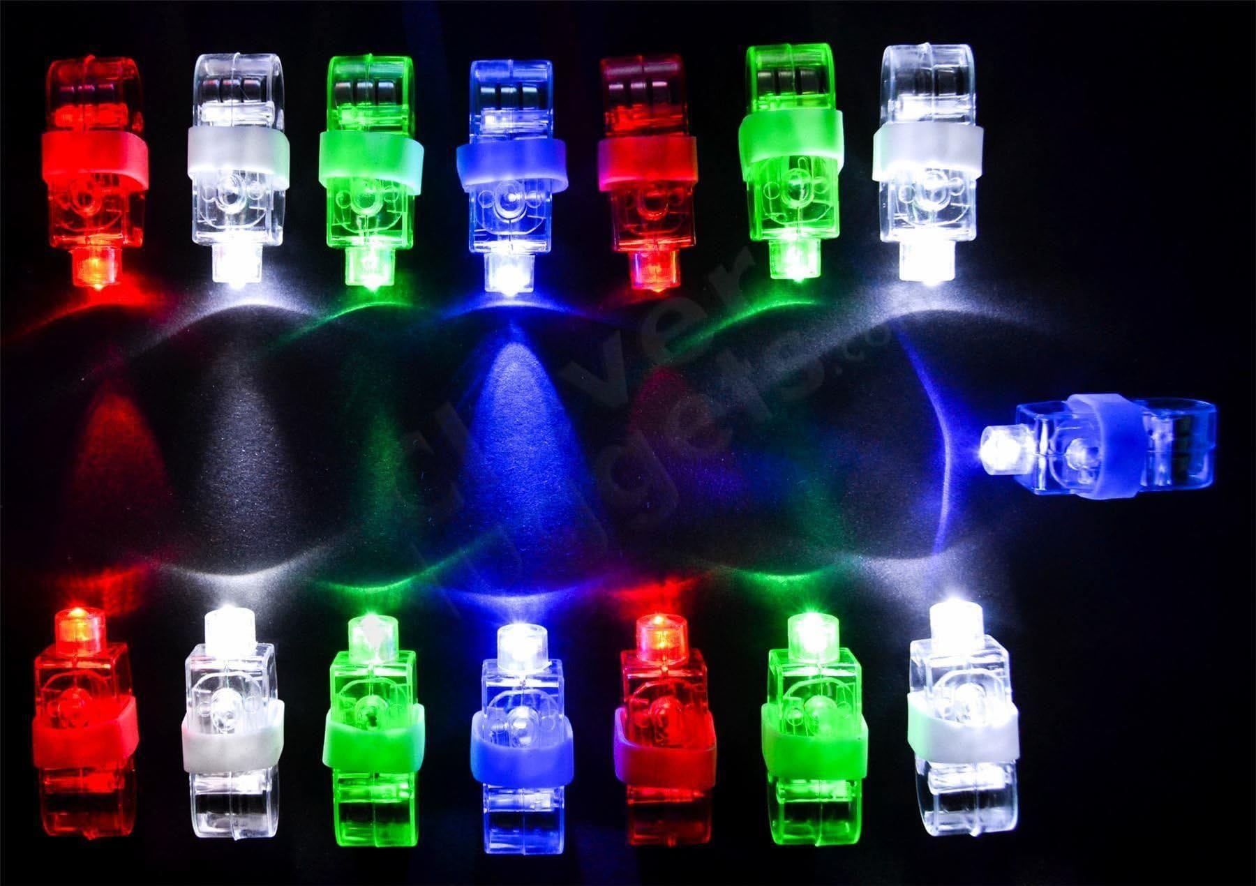 30x Lite Fingers Boys Girls Toy Fun Lights LED Xmas Gadget Christmas Stocking Filler Gift