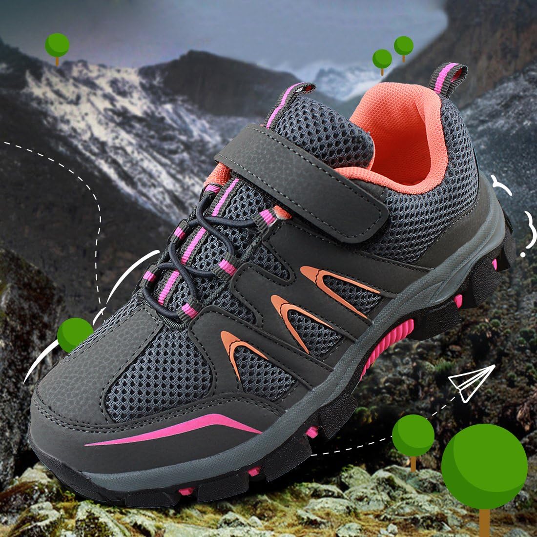  | Hawkwell Kids Outdoor Hiking Shoe(Toddler/Little Kid/Big Kid) | Hiking Shoes