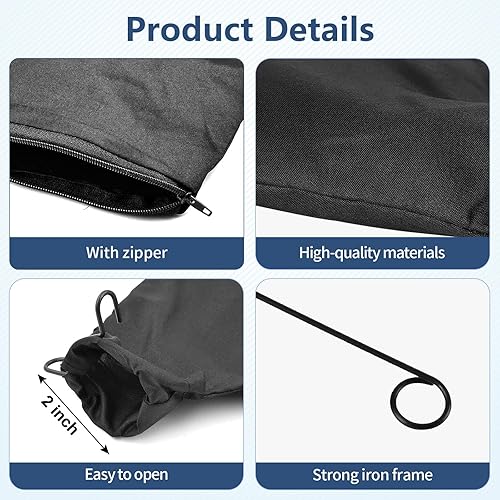 Miter Saw Dust Bag for 255, Pack Dust Collector Bags with Zipper and  Wired Adjustable Stand, Compatible with