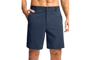 Soothfeel Men's Casual Shorts 7"/ 9" /11" Golf Shorts for Men Flat Front Dress Work Shorts Lightweight with 3 Pockets