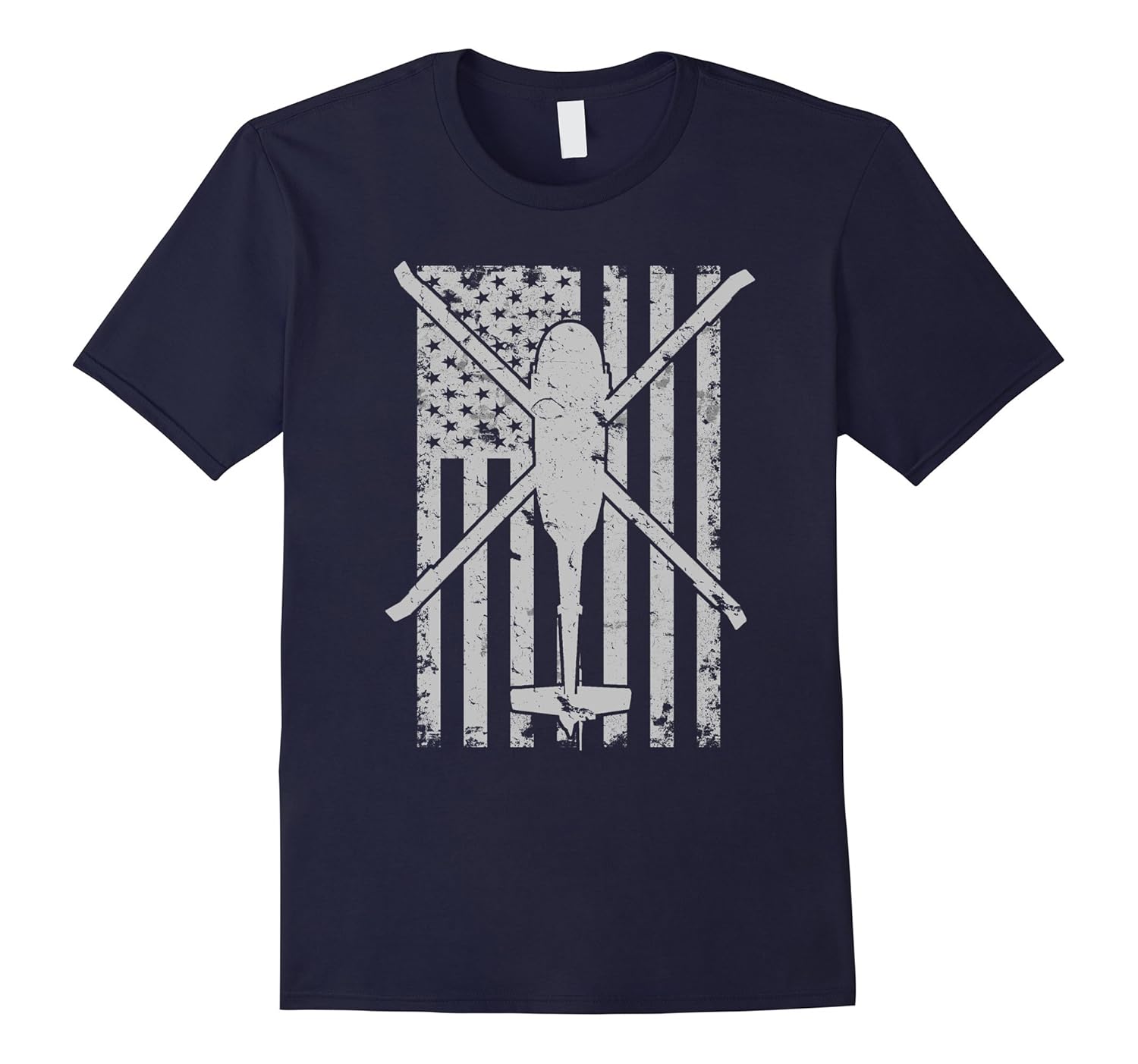 UH-60 Blackhawk Military Helicopter Patriotic Flag T-Shirt-ANZ