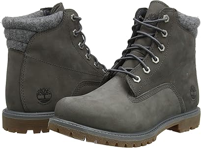timberland waterville 6 inch boots medium grey nubuck