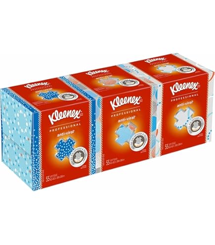 Amazon.com: Kleenex KCC25836CT Anti-Viral Facial Tissue, 3