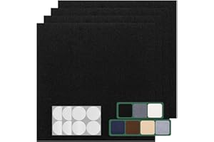 VallisCo 30 Pack Carpet Tile - 12” X 12” Self Adhesive Carpet Floor Tiles Anti-Slip Squares Peel and Stick Floor Tile DIY Installation for Bedroom (Black)