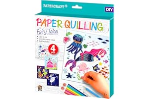 C.S. Kids DIY Paper Quilling Arts & Crafts Gifts – Fairy Tales| 3D Paper Quilling Design Kits for Kids, Make Your Own Paper A