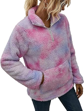 sherpa pullover purple