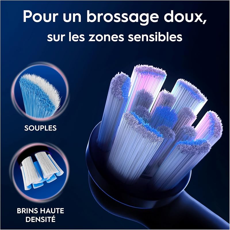 Brossettes de Rechange Gentle Care, lot de 6, Noires