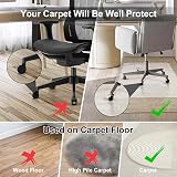 Trintion Office Chair Mat for Carpet 90x120cm PVC Non-Slip Waterproof view 4