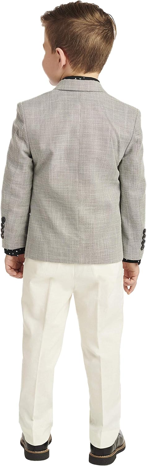 Calvin Klein Boys' 4-Piece Formal Suit Set: Clothing