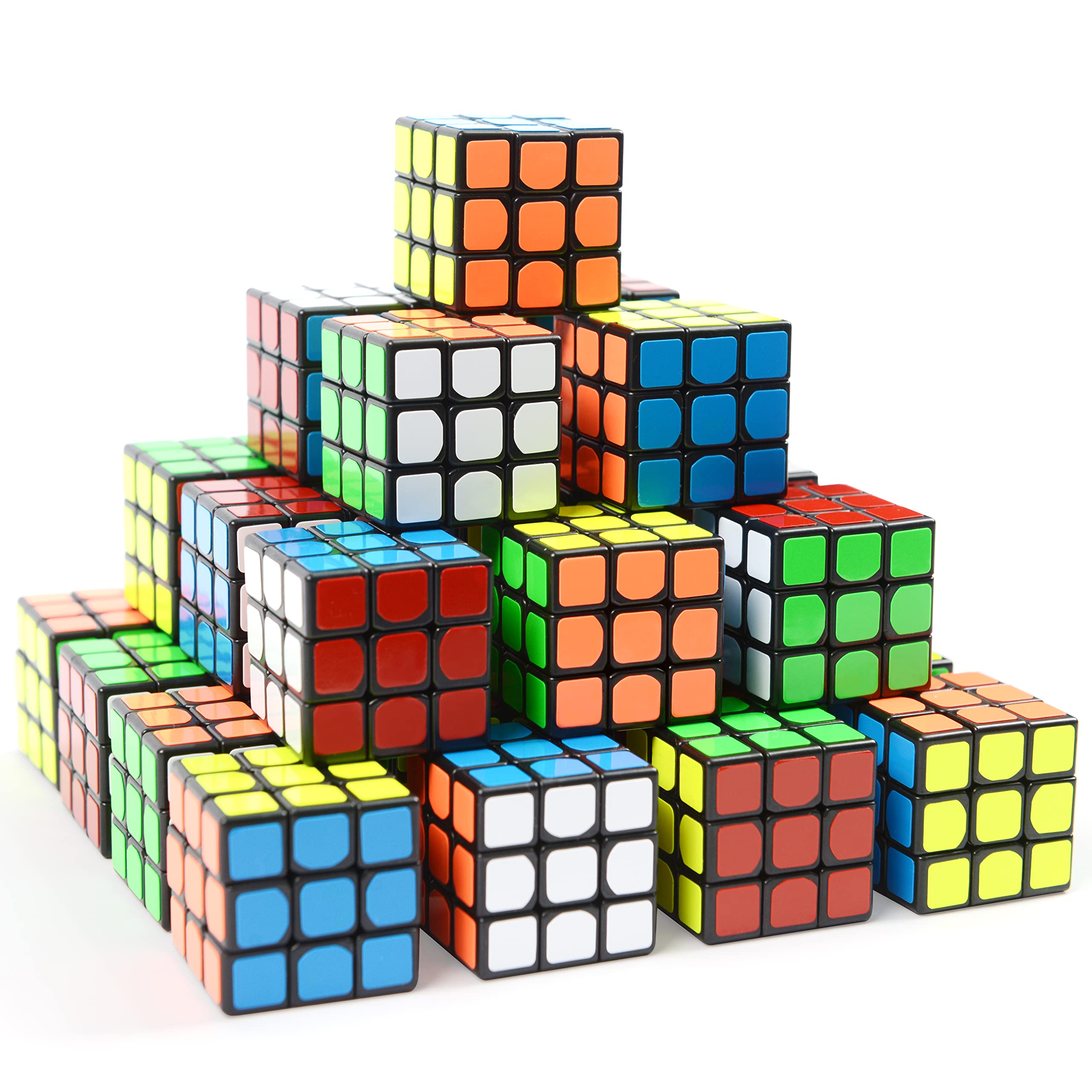 36 Pack Mini Cubes Set Party Favors Cube Puzzle, 1.18 Inch Puzzle Magic Cube Eco-friendly Safe Material with Vivid Colors, Perfect as Party Bag Fillers for Kids