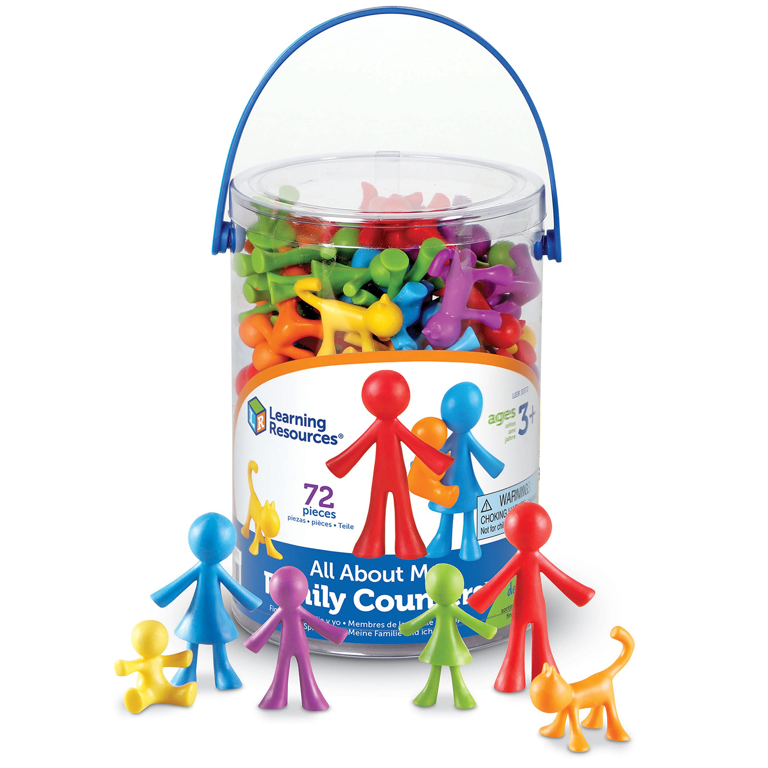 Learning Resources All About Me Family Counters - Toddler Sensory Toys, Preschool Activities, Classroom Must Haves, Math Manipulatives, Social Emotional Games, Fine Motor Skills, Color Sorting