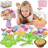Fabric Flower Bouquets Toys for Toddlers and Girls Ages 3 4 5 6 7 8 9, Arts & Crafts Kit for 4-8 Year Old Kids, Birthday Gifts for 3-12 Year Old Girls and Boys, Educational Handmade DIY Activity Set