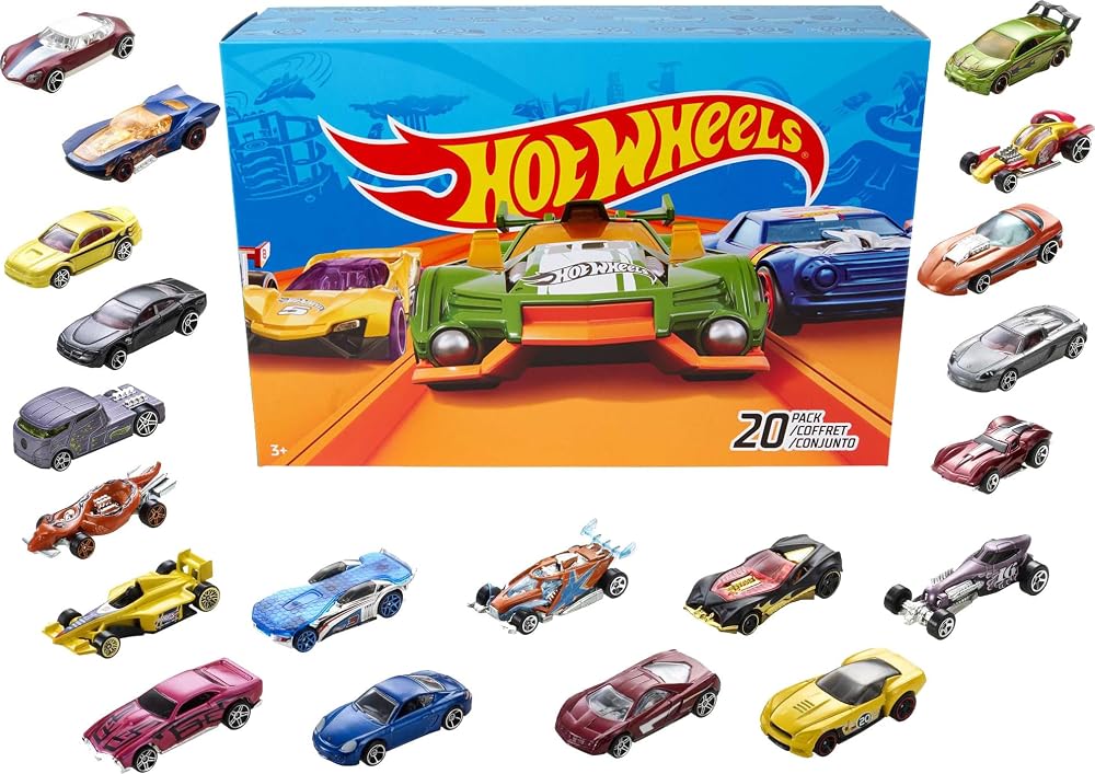 Hot Wheels Set of 20 1:64 Scale Cars Assorted Styles Random Pack