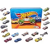Hot Wheels Toy Cars & Trucks 20-Pack, Set of 20 1:64 Scale Vehicles for Play or Display, Instant Collection (Styles May Vary)
