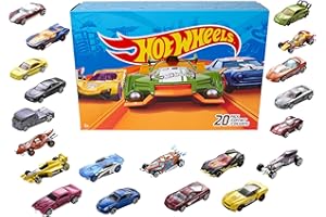 Hot Wheels Toy Cars & Trucks 20-Pack, Set of 20 1:64 Scale Vehicles for Play or Display, Instant Collection (Styles May Vary)