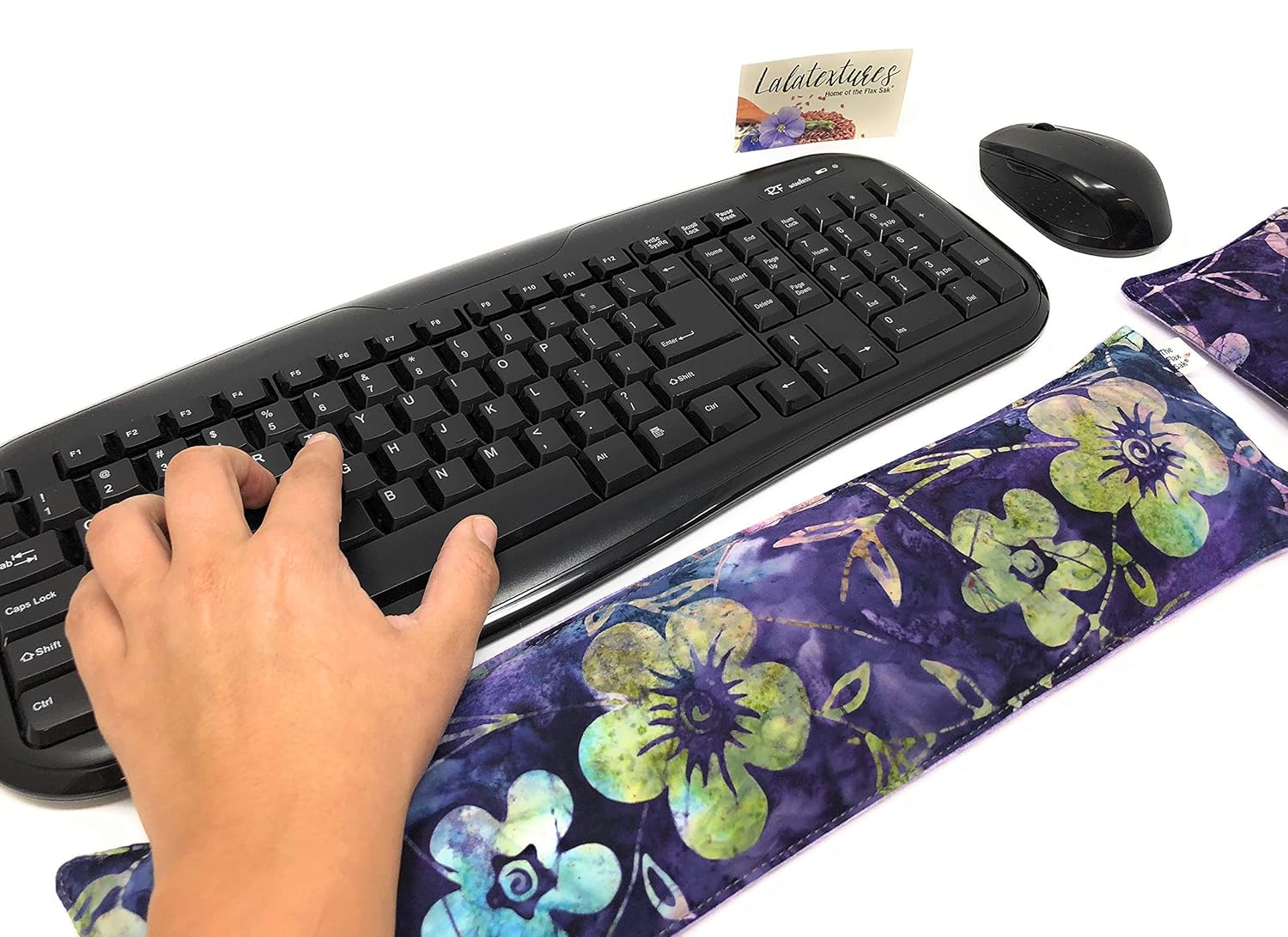 Lavender Scented Keyboard and Mouse Pad Wrist Rest by Flax