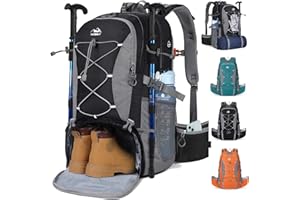 Hiking Backpack for Men 50L Waterproof Camping Backpack with Rain Cover Large Outdoor Sport Travel Backpack for Climbing