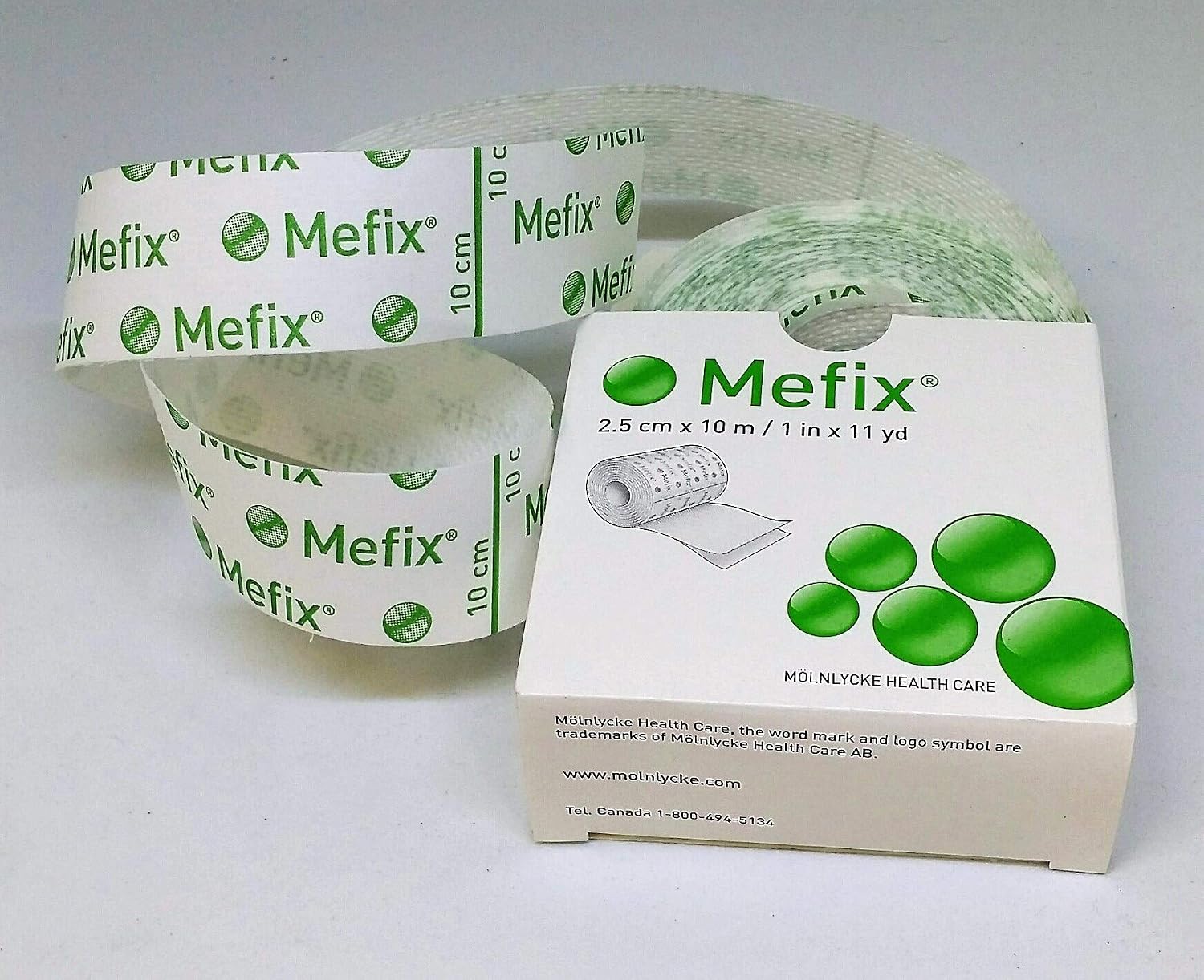 Mefix Dressing Retention Tape 2.5cm x 10m (Pack of 2), White, 2 Count (Pack of 1) - Image 4