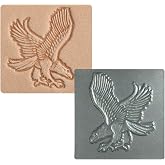 Tandy Leather 3-D Craftool Eagle Stamp - Eagle Leather Stamp Tool for Western, Patriotic, and Custom Leathercraft Designs- Leather Handbags, Wallets, Belts, Keychains, Decorative Stamping Tool
