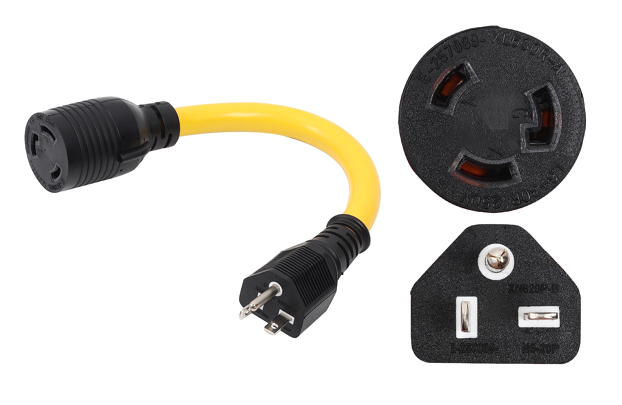 Mua ONETAK NEMA 6-20P to L6-30R 240V 20 Amp 3 Prong Male Plug to Twist ...