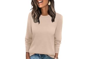 WIHOLL Sweaters for Women Lightweight Pullover Tops Long Sleeve Shirts Crewneck Fashion Clothing Fall Outfits 2025