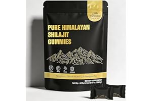 Huuazoi Himalayan Gummies | Himalayan Gold Gummies | for Men & Women | 1 Bag / 60 Gummies (Resealable Package)