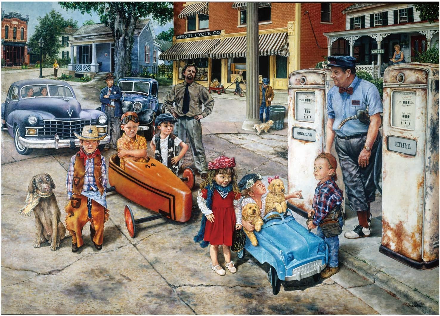 Hrayipt Child and Car 1000 Piece Jigsaw Puzzles for Adults Kids Large Puzzle Game Toys Gift