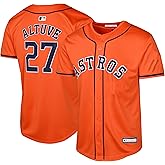 Outerstuff Jose Altuve Houston Astros MLB Kids Youth 8-20 Orange Alternate Player Jersey
