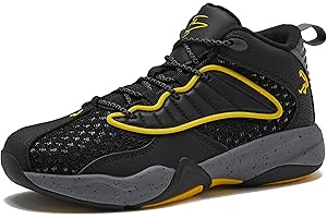 SHAQ Speed Demon Mid Kids Basketball Shoes for Boys and Girls, Kids and Youth High Top Boys Sneakers Size 11 to 7 Little or Big Kid Shoes