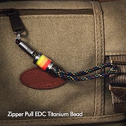 RovyVon Titanium Paracord Beads for Keychain