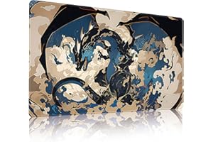 AIRCBC New Playmat MTG Board Game Size 24x14 inches Play Mat for TCG CCG Big Table Mats No Zones and Free Storage Bags (C2)