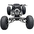 48V Electric Off-Road Go Kart Adults/Kids - 1500W Motor 12-37MPH, 8'' Alum Wheels, 10.4Ah(12+Mi) 440lbs, 3-Speed LED & Charger (Black)
